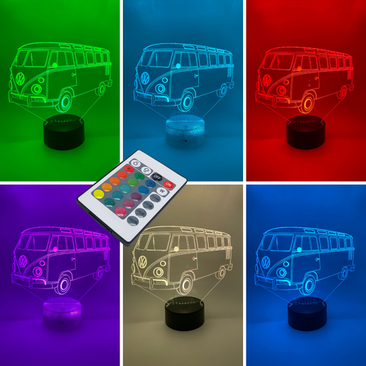 RGB 3D LED lamp autobus met kleurverstelbare opties