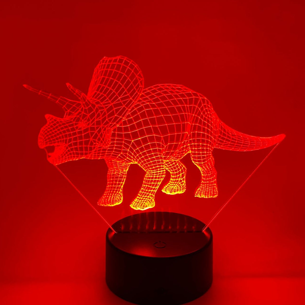 3D LED LAMP - DINOSAURUS - TRICIRAPTOR