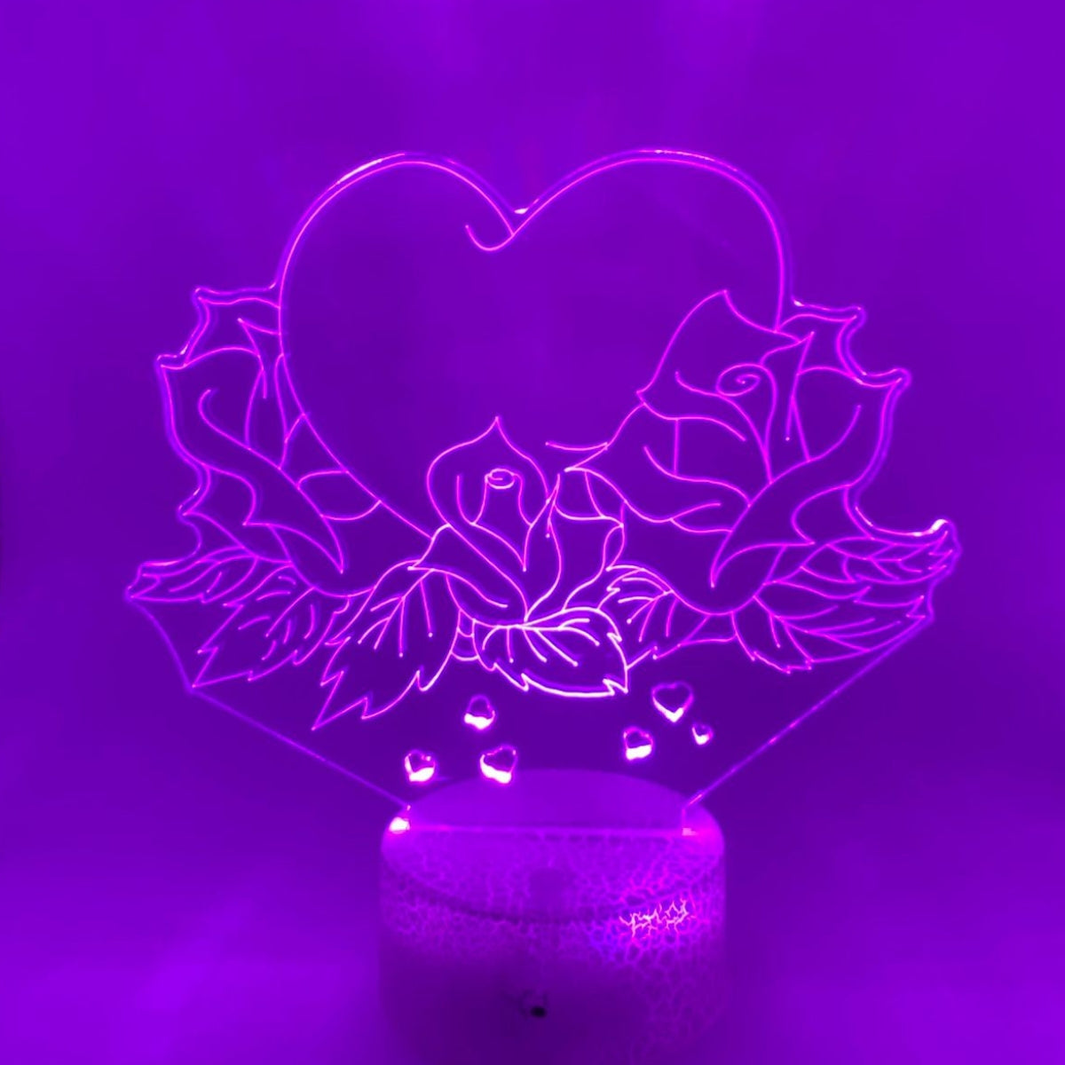 3D LED LAMP - ROOS MET HART 2