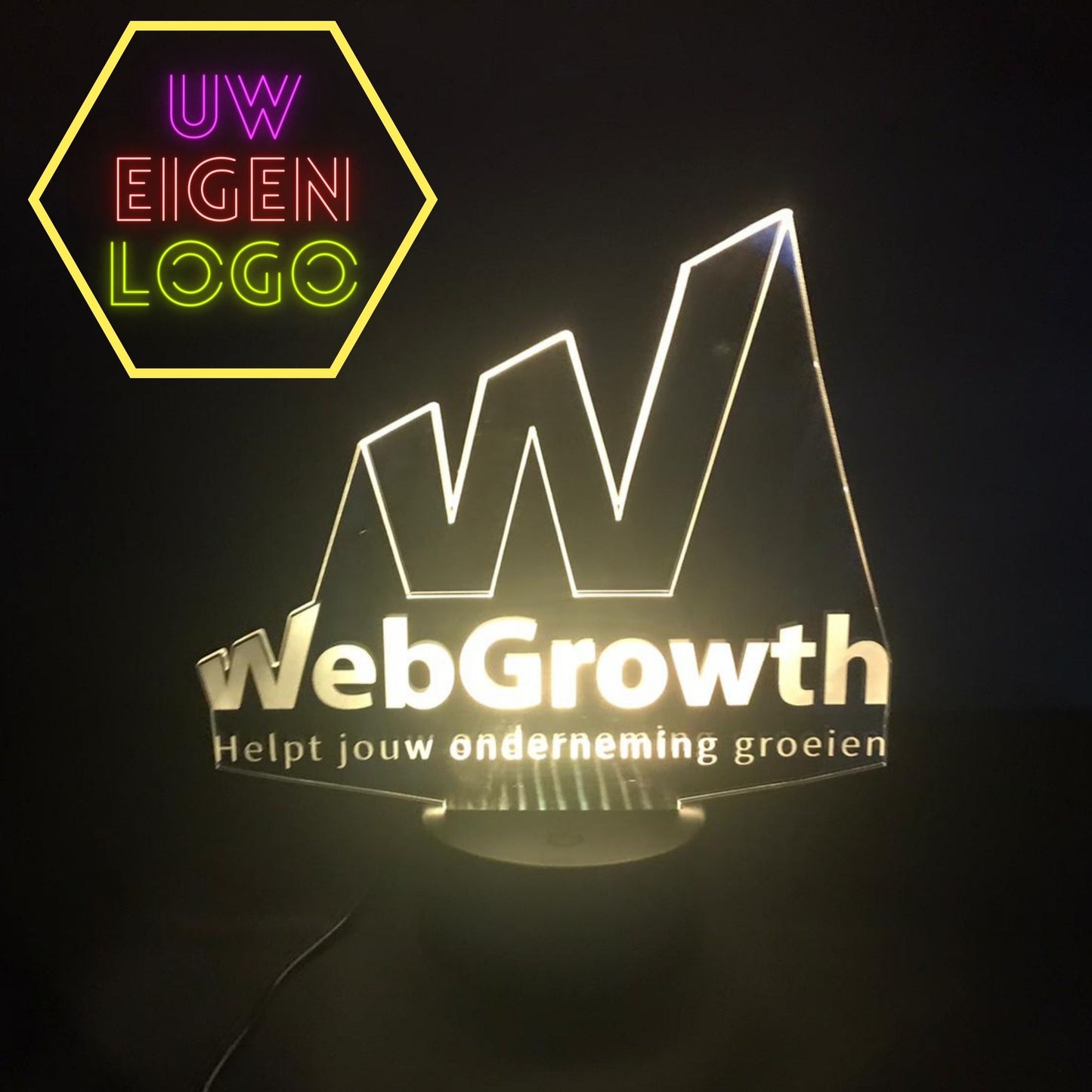 3D-Eigen Logo - geel