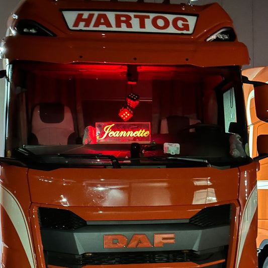3D Led Lamp Met Naam - vrachtwagen
