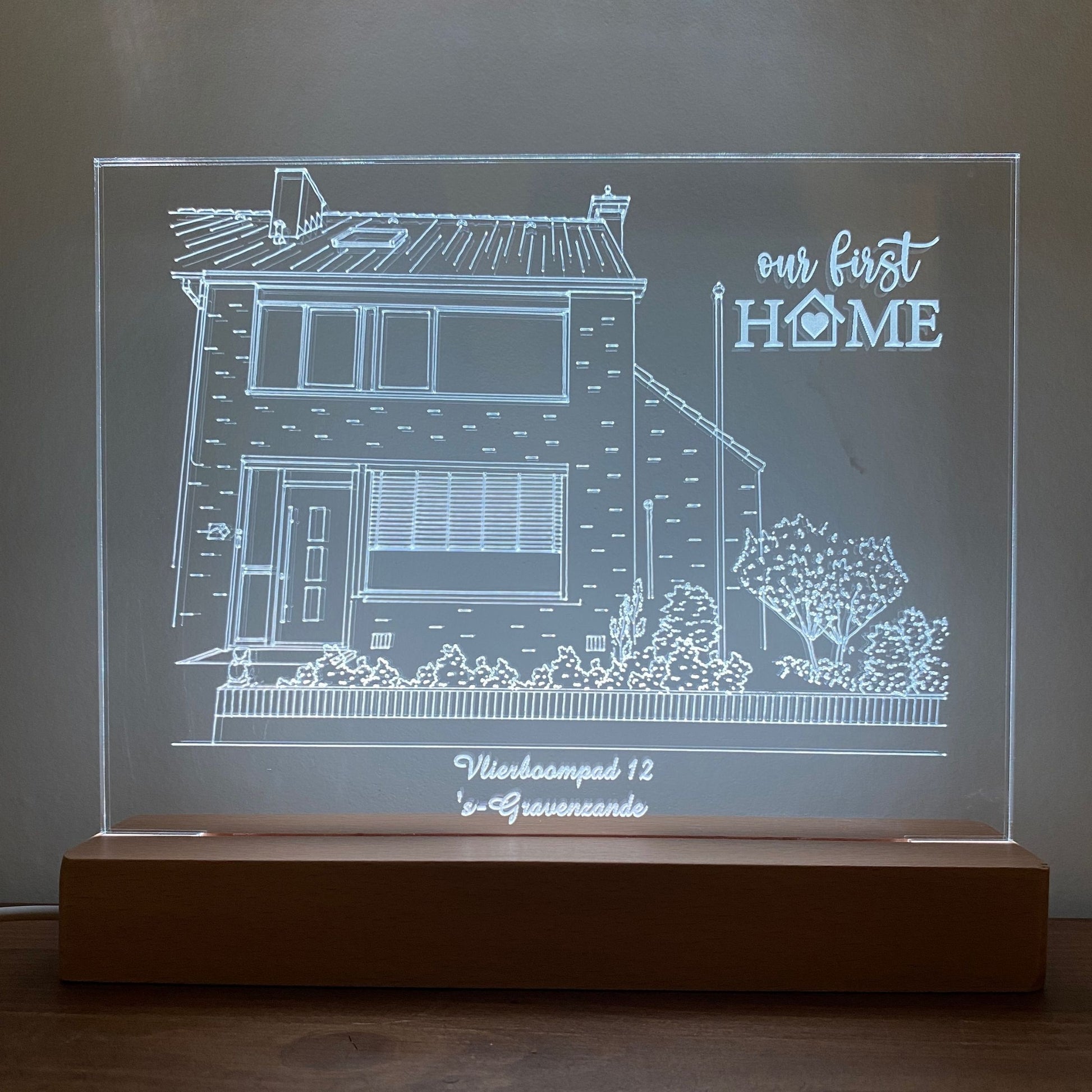 3D Lijntekening van je huis - wit