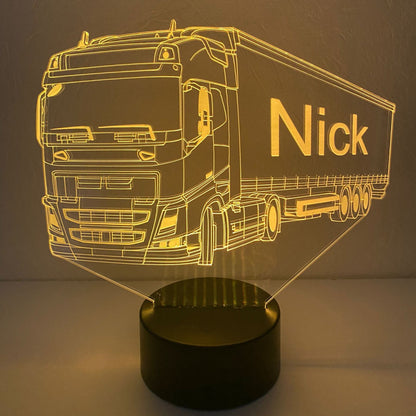 Volvo Vrachtwagen 5 3D lamp – Gedetailleerde LED-lamp als cadeau voor vrachtwagenfans