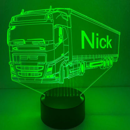 3D LED lamp Volvo Vrachtwagen 5 – Origineel cadeau voor vrachtwagenliefhebbers
