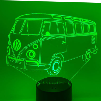 3D LED autobus lamp cadeau, geschikt voor verjaardag of kerst.