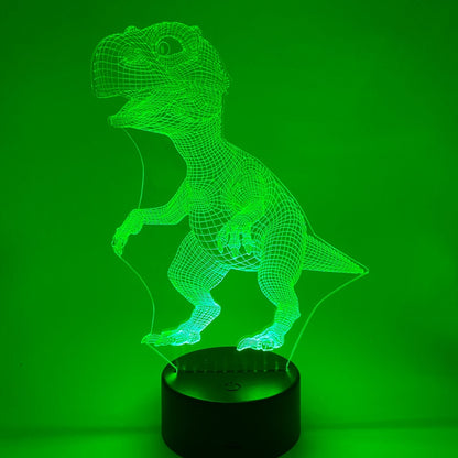 3D LED lamp dino – sfeervolle verlichting in meerdere kleuren, RGB-opties