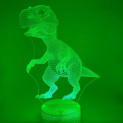 lijntekening dino LED lamp – leuk design voor slaapkamer