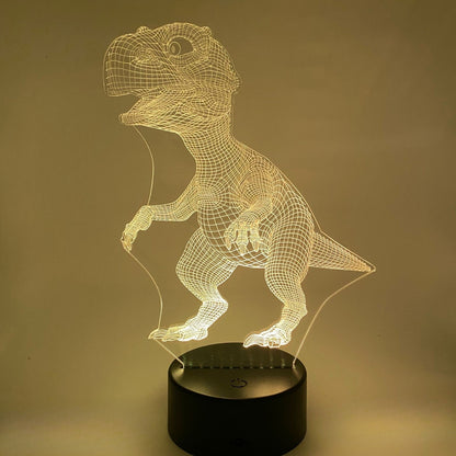 RGB dinosaurus lamp – 3D LED met kleurinstellingen, ideaal als cadeau
