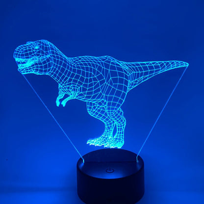 RGB T-Rex lamp – 3D LED met verstelbare kleuren, ideaal als cadeau