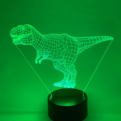 Gepersonaliseerde T-Rex nachtlamp – 3D LED lamp met naam