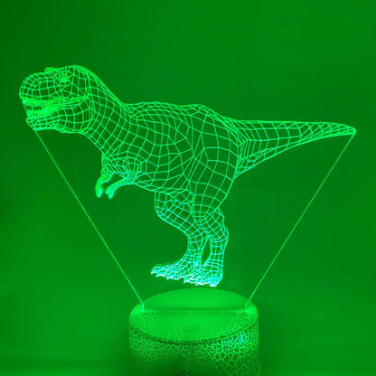3D LED T-Rex lamp voor kinderen – kleurrijk nachtlampje, cadeau-idee