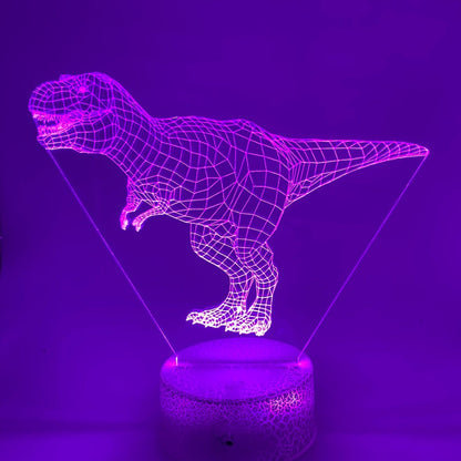 lijntekening T-Rex LED lamp – leuke nachtlamp voor de echte Dinofan