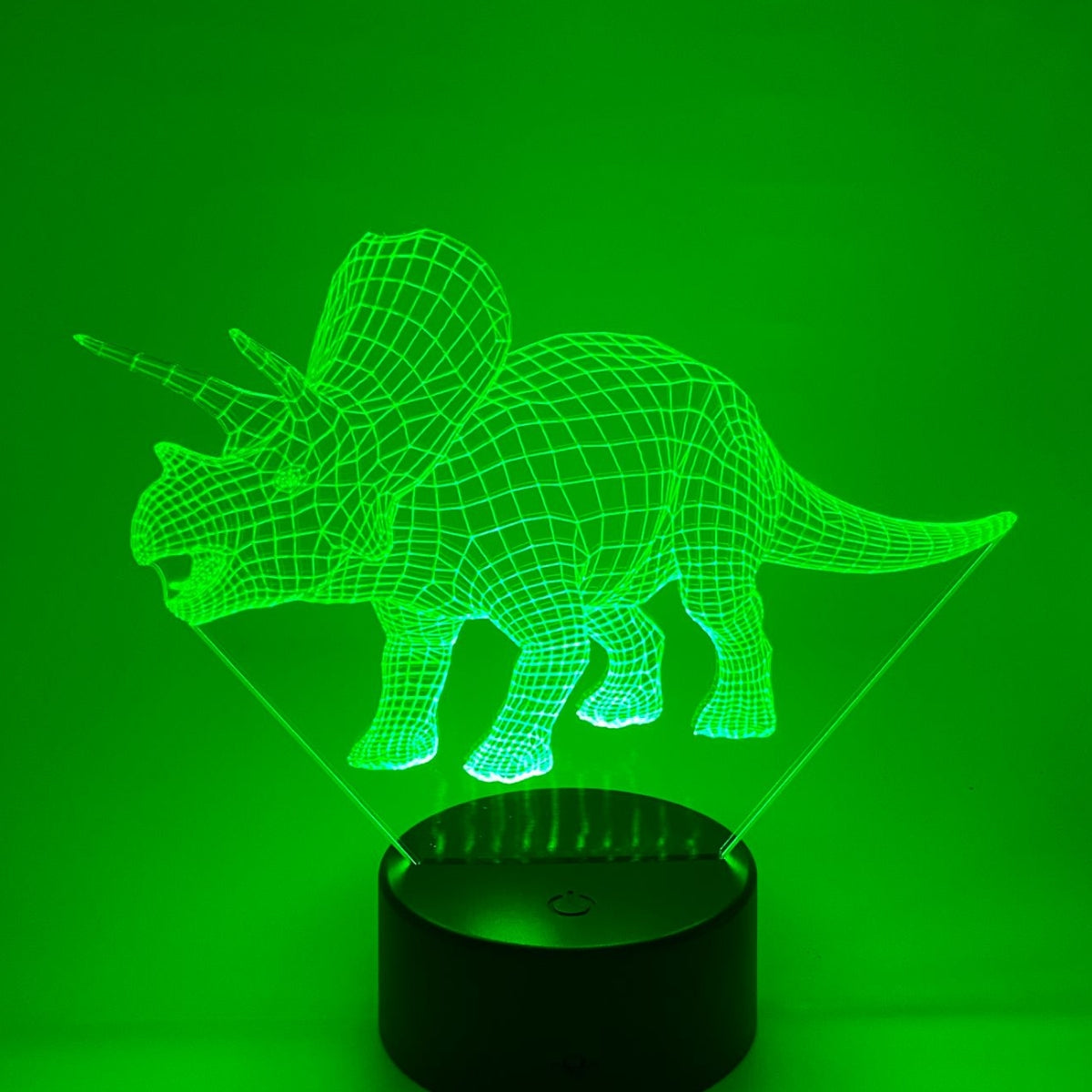 3D LED LAMP - DINOSAURUS - TRICIRAPTOR