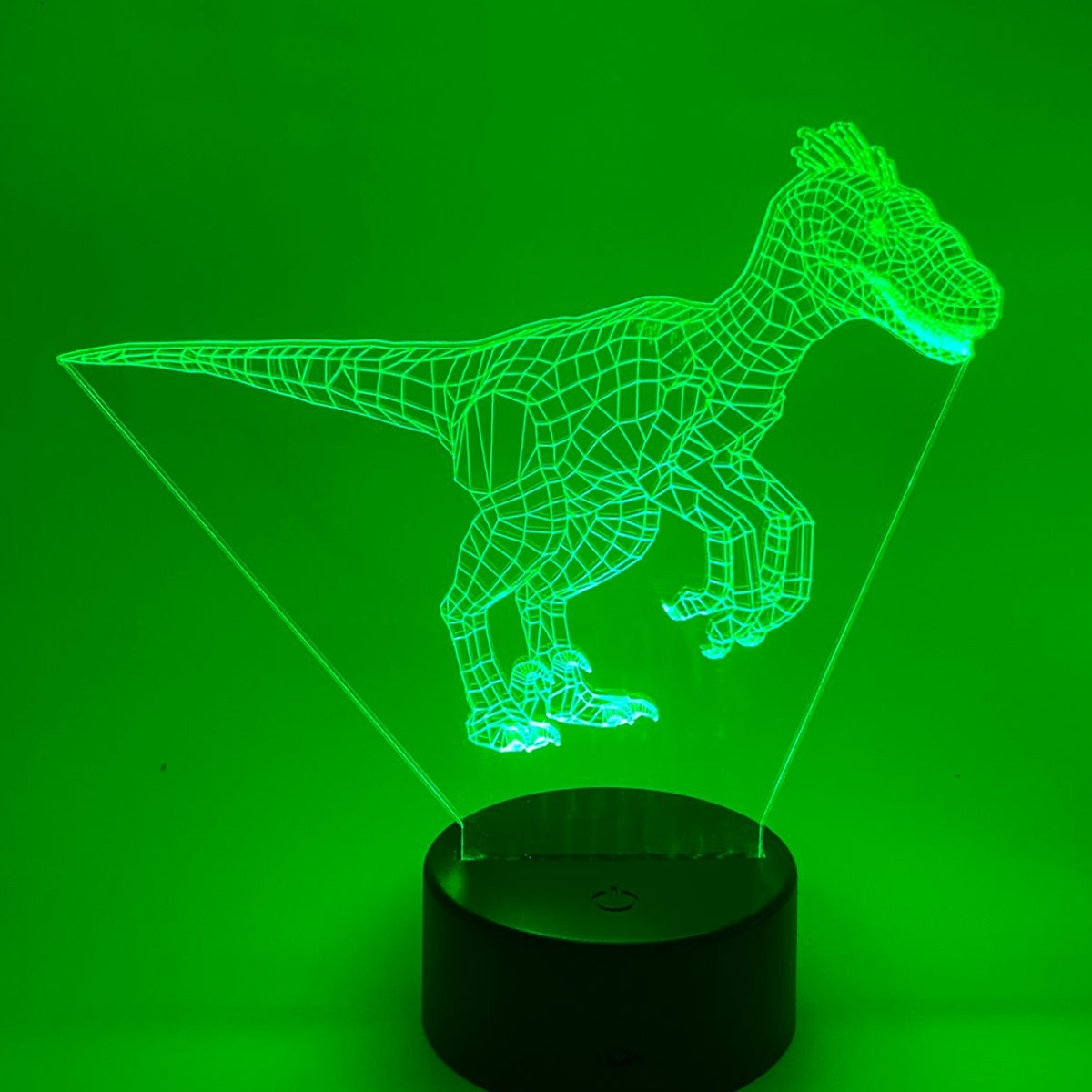 3D LED LAMP - DINOSAURUS - VELOCIRAPTOR