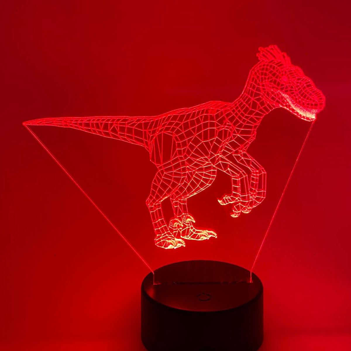 3D LED LAMP - DINOSAURUS - VELOCIRAPTOR