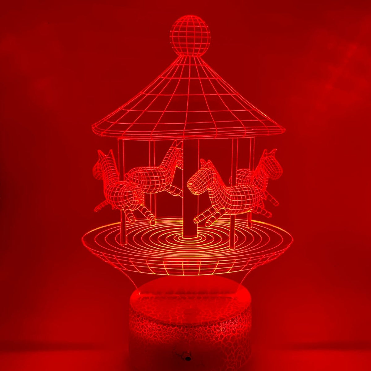 3D LED LAMP - DRAAIMOLEN