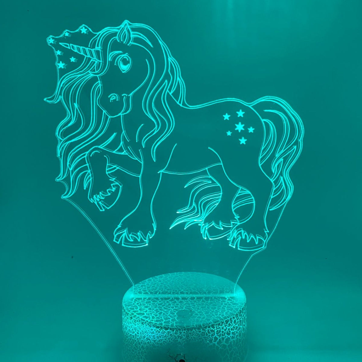 3D LED LAMP - EENHOORN 01
