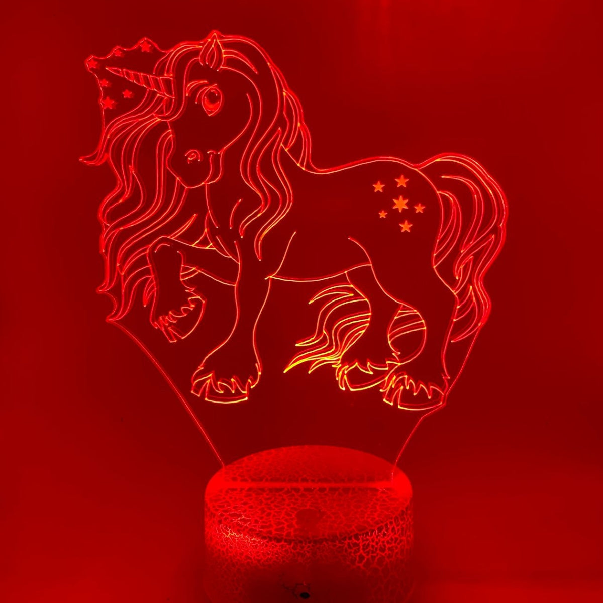 3D LED LAMP - EENHOORN 01