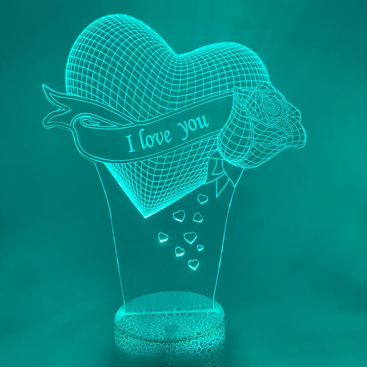 3D LED LAMP - HART MET ROOS