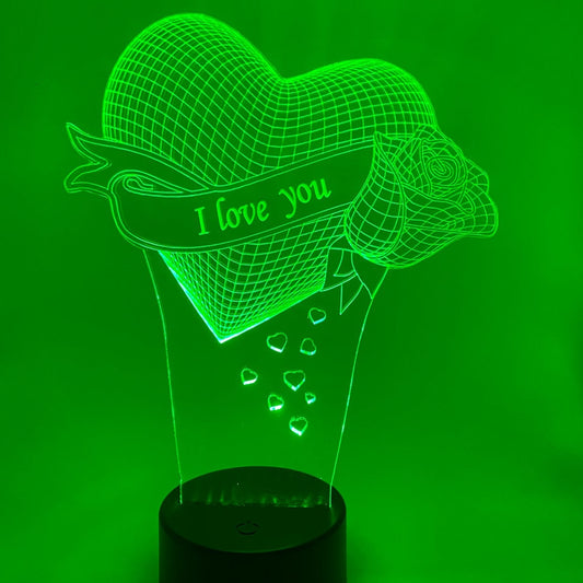 3D LED LAMP - HART MET ROOS