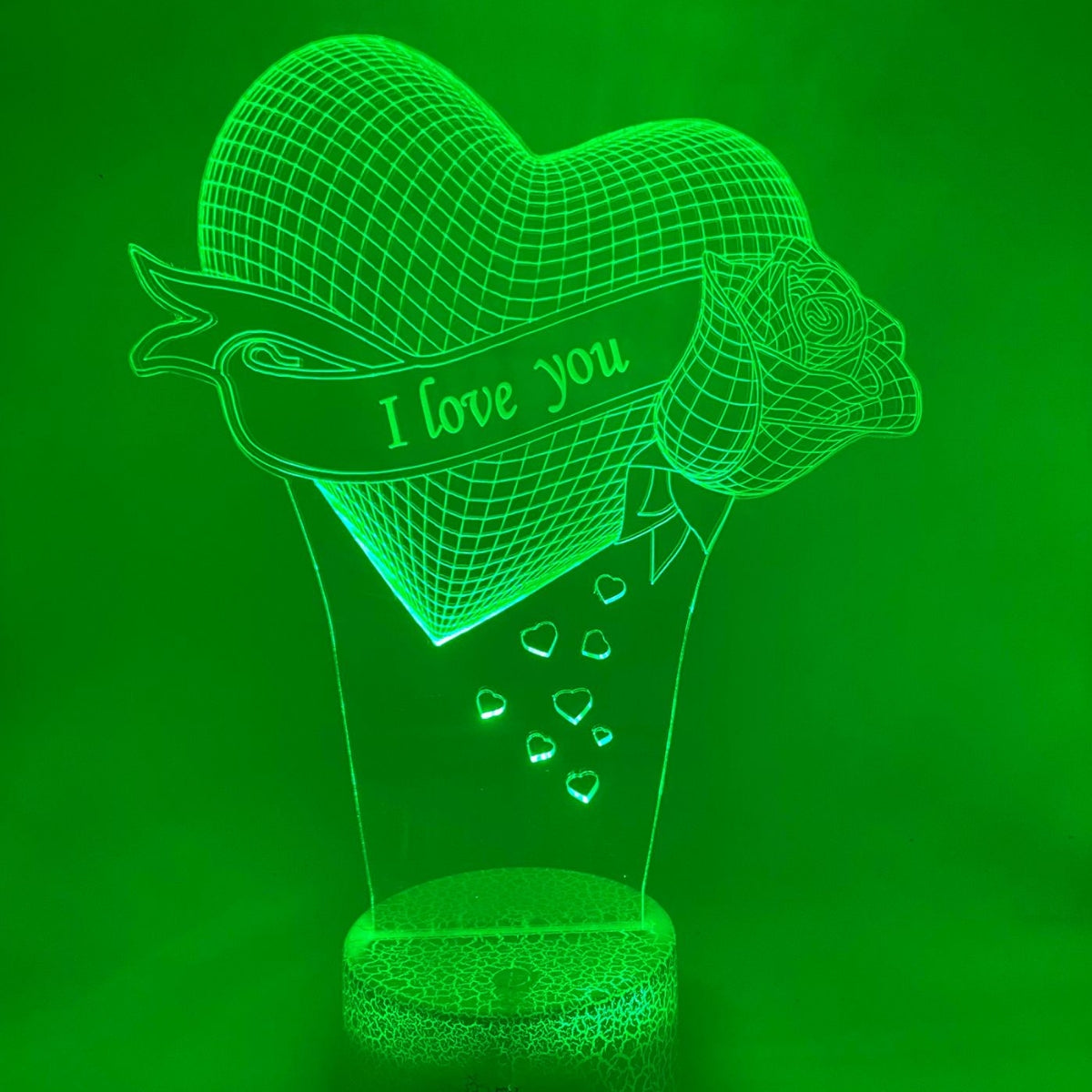 3D LED LAMP - HART MET ROOS