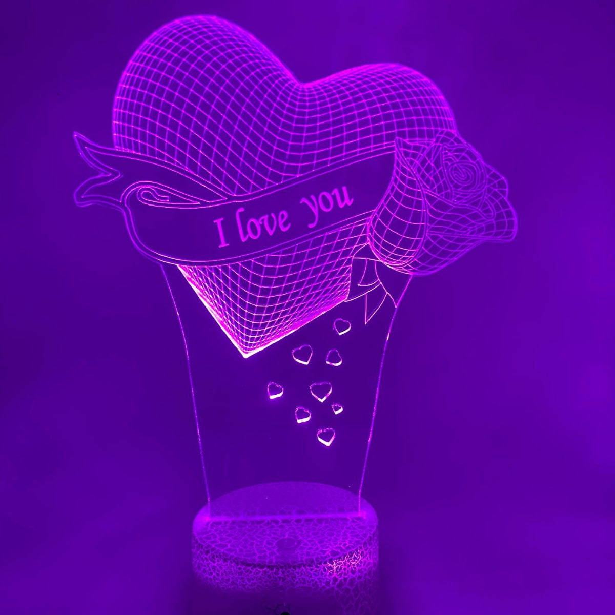 3D LED LAMP - HART MET ROOS