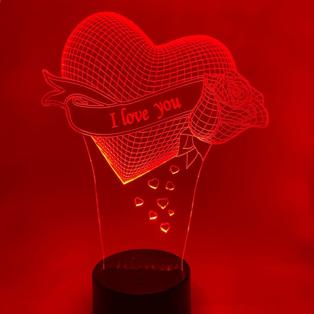 3D LED LAMP - HART MET ROOS