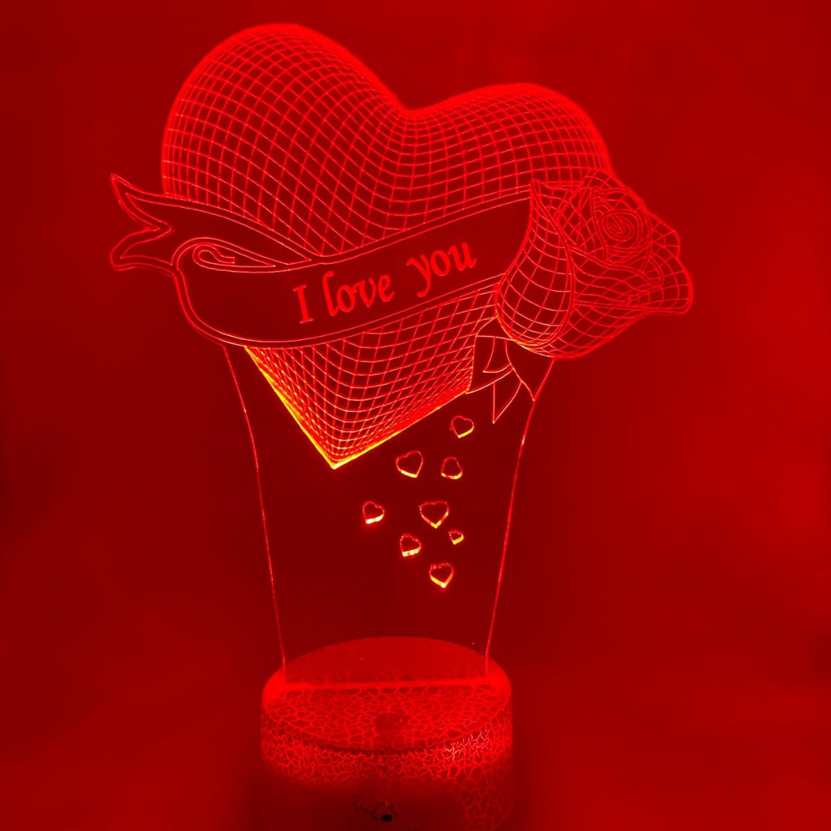 3D LED LAMP - HART MET ROOS