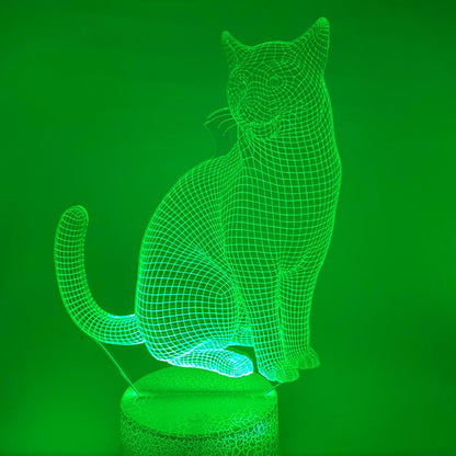 3D kattenlamp als cadeau – leuk om te geven of te krijgen, sfeervolle LED verlichting.