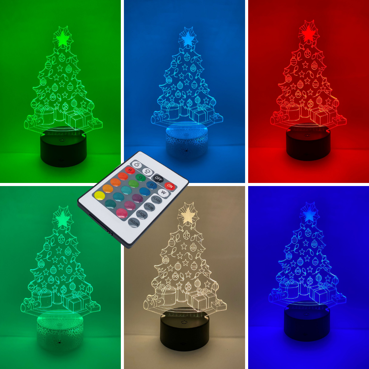 3D LED LAMP - Kerstboom 2