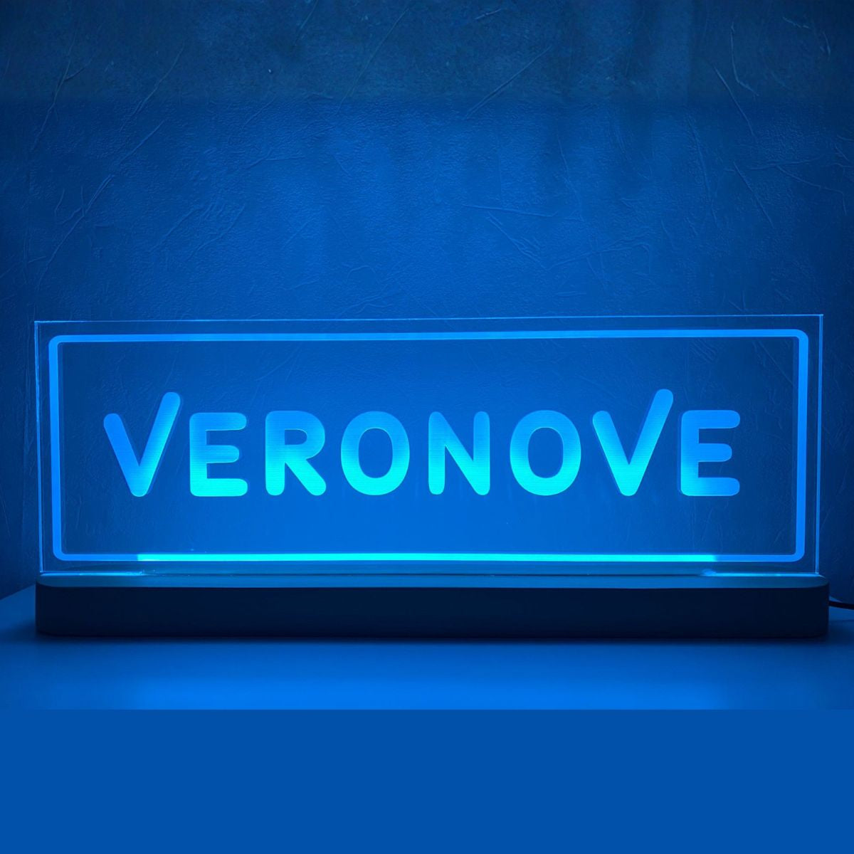 3D LED lamp met naam i – uniek fotocadeau voor chauffeurs of transportliefhebbers