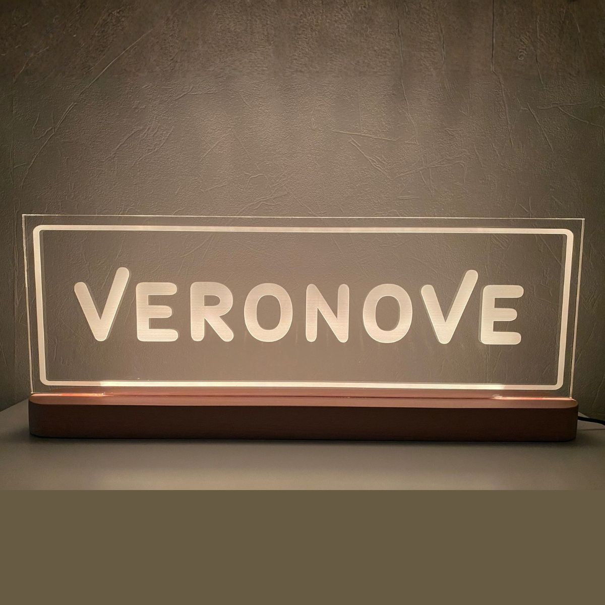 gepersonaliseerde 3D LED lamp met naam