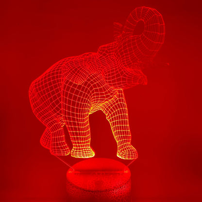 Gepersonaliseerde LED lamp olifant cadeau