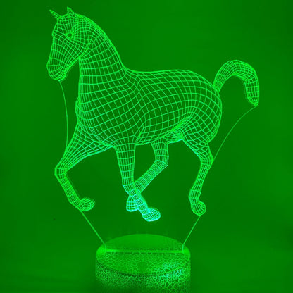 3D paardenlamp als cadeau – leuk om te geven of te krijgen, sfeervolle LED verlichting.
