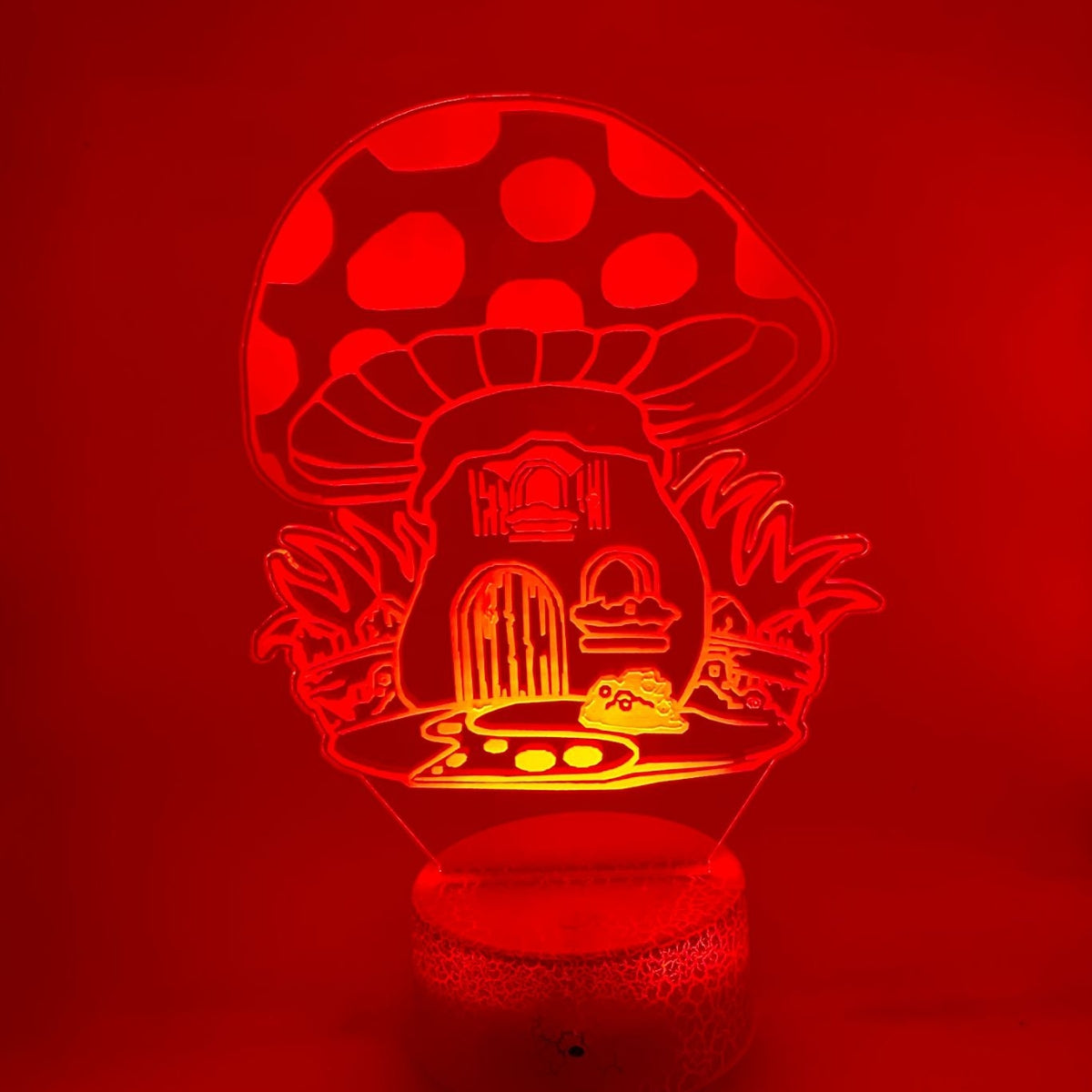 3D LED LAMP - PADDESTOELHUISJE