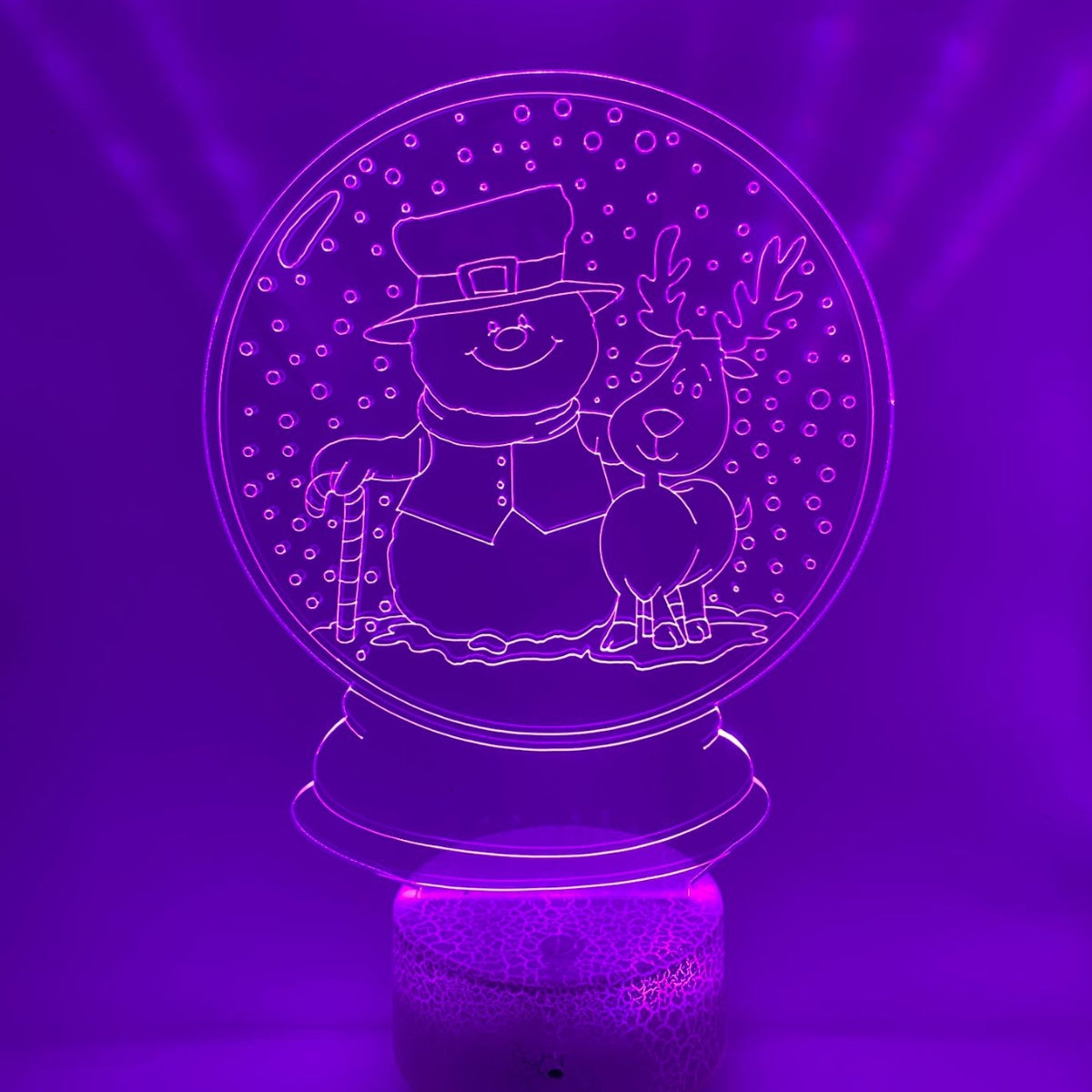 3D LED LAMP -  SNEEUWPOP IN BOL