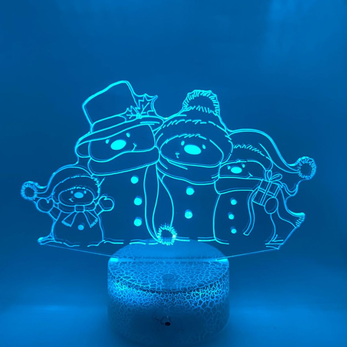 3D LED LAMP - Sneeuwpoppen
