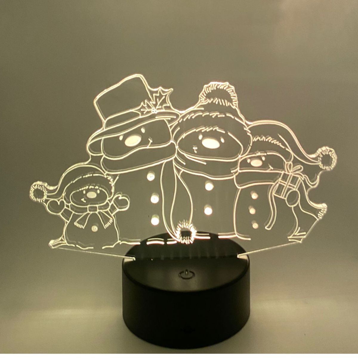 3D LED LAMP - Sneeuwpoppen