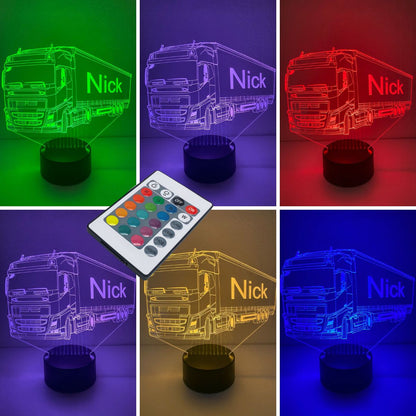 3D Lamp Vrachtwagen - Volvo - in kleur verstelbaar