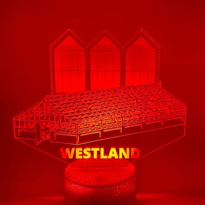 💡 Originele 3D LED lamp met Westland design – moderne sfeerlamp met kleurverandering, ideaal als woonaccessoire of geschenk.