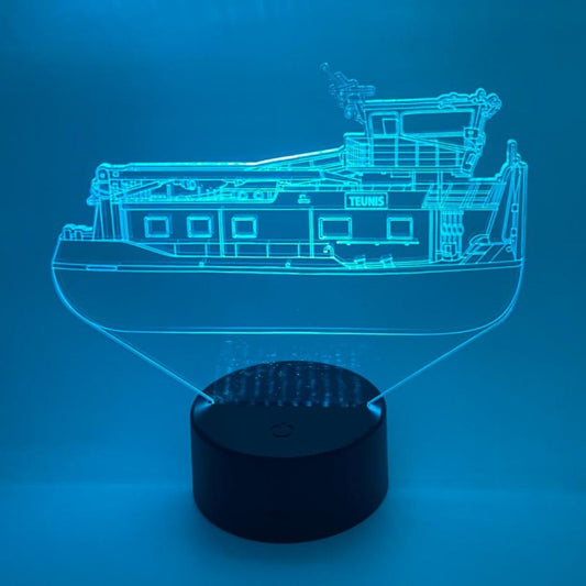 Gepersonaliseerde boot lamp voor liefhebbers van watersport en varen