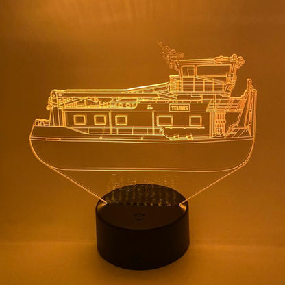 3D LED lamp boot kopen met eigen ontwerp en proefdruk