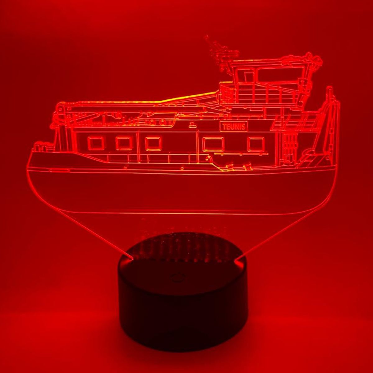 Gepersonaliseerde boot lamp als cadeau voor watersportliefhebbers