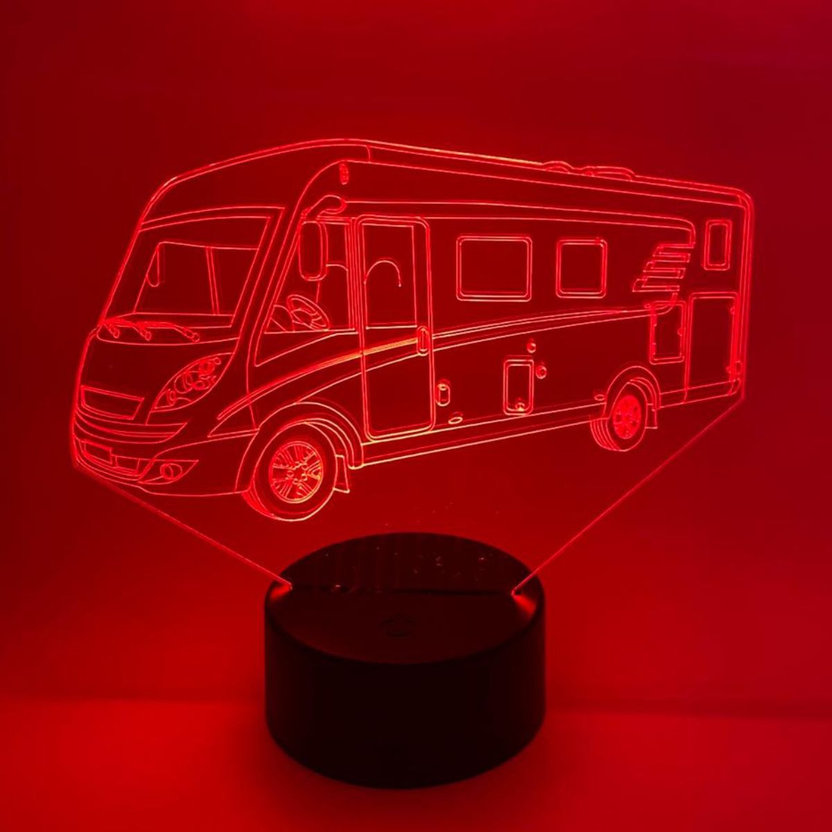 Gepersonaliseerde camper lamp als cadeau voor kampeerfans