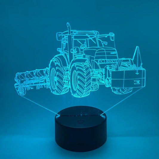 3D LED lamp met eigen trekker ontwerp en naam of tekst