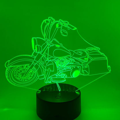 LED-3D Motor 2 lamp – Unieke decoratie voor kantoor, kinderkamer of gamekamer