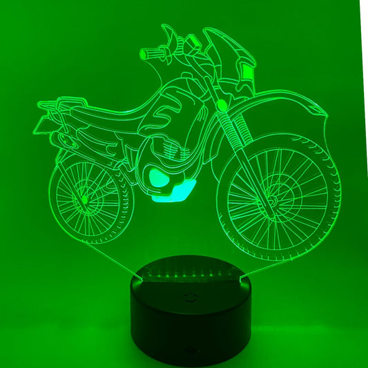 3D LED LAMP - CROSS MOTOR BIKER