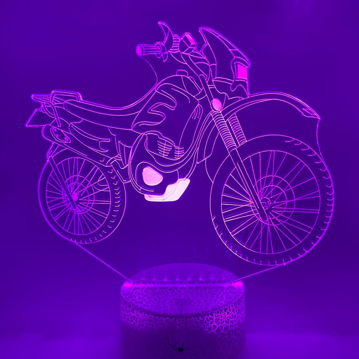 3D LED LAMP - CROSS MOTOR BIKER