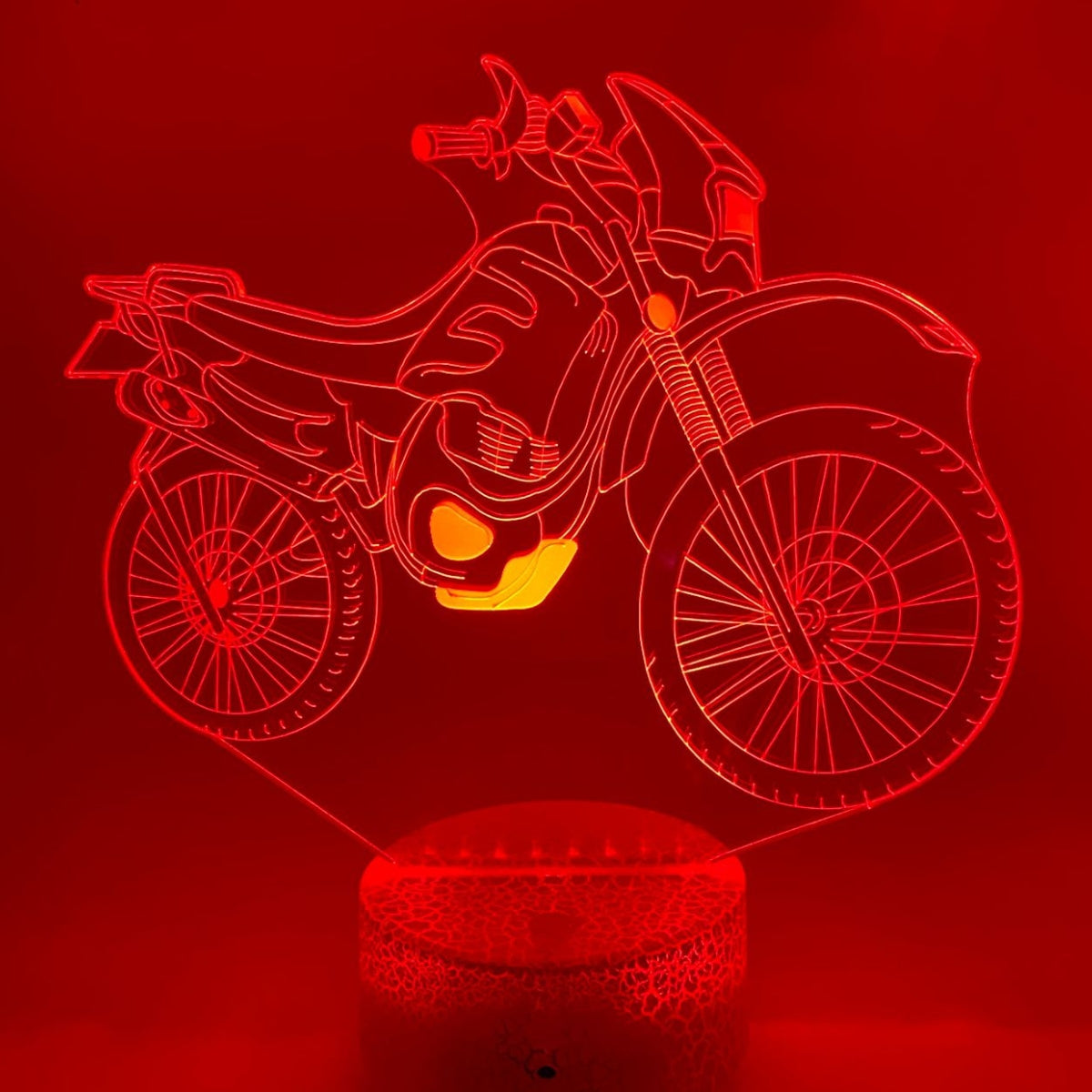 3D LED LAMP - CROSS MOTOR BIKER