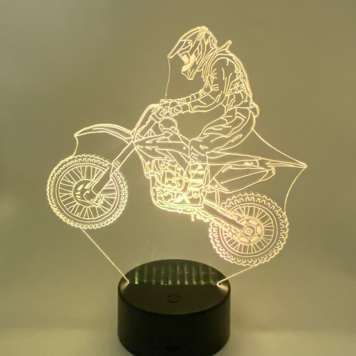 3D LED LAMP - CROSS MOTOR RIDER